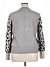 Tribal Animal Print Gray Pullover Sweater Size XL - photo 2