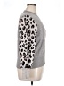 Tribal Animal Print Gray Pullover Sweater Size XL - photo 4