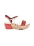 Cole Haan 100% Leather Color Block Red Wedges Size 9 1/2 - photo 1