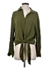 Bluivy 100% Rayon Green Long Sleeve Blouse Size S - photo 1