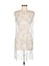 Loyd/Ford 100% Polyester Silver Ivory Cocktail Dress Size 8 - photo 1