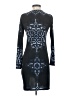 Hale Bob Graphic Blue Cocktail Dress Size XS - photo 2
