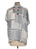 Johnny Was Print Blue Short Sleeve Blouse Size L - photo 2