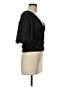 FRAME 100% Polyester Black Short Sleeve Henley Size M - photo 4
