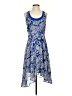 CAbi 100% Polyester Paisley Blue Cocktail Dress Size XS - photo 1