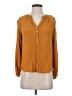 J.Crew 100% Viscose Gold Long Sleeve Blouse Size XS - photo 1