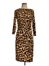Jennifer Lopez Animal Print Brown Casual Dress Size L - photo 1