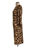 Jennifer Lopez Animal Print Brown Casual Dress Size L - photo 5