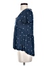 Jun & Ivy Stars Blue Short Sleeve Blouse Size XXS - photo 5