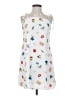 Illa Illa 100% Polyester Print White Casual Dress Size S - photo 1
