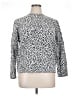 Ann Taylor Animal Print Silver Pullover Sweater Size XL Petite - photo 1