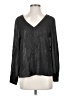 a.n.a. A New Approach 100% Polyester Black Long Sleeve Blouse Size S - photo 1