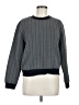 MNG Suit Chevron-herringbone Gray Pullover Sweater Size M - photo 1