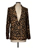 T Tahari 100% Polyester Animal Print Gold Blazer Size S - photo 1