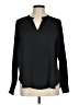 Ann Taylor LOFT 100% Polyester Black Long Sleeve Blouse Size M - photo 1