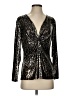 Andrea Jovine Black Long Sleeve Blouse Size S - photo 1
