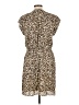 DR2 100% Polyester Animal Print Brown Casual Dress Size L - photo 2