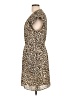 DR2 100% Polyester Animal Print Brown Casual Dress Size L - photo 5