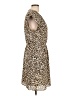 DR2 100% Polyester Animal Print Brown Casual Dress Size L - photo 4