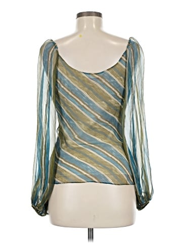 Catherine Malandrino Long Sleeve Silk Top (view 2)