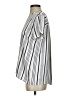 Ann Taylor LOFT 100% Polyester Stripes Ivory Short Sleeve Blouse Size S - photo 5