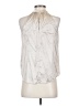 Quince 100% Silk Metallic Silver Blouse Size XS - photo 2