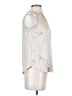 Quince 100% Silk Metallic Silver Blouse Size XS - photo 4
