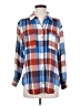 Pilcro Plaid Blue Long Sleeve Button-Down Shirt Size S (petite) - photo 1