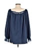 Koandaily Blue Long Sleeve Blouse Size M - photo 2