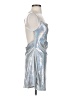 Unbranded Metallic Silver Cocktail Dress Size S - photo 4