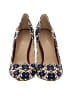Nine West Print Blue Heels Size 8 1/2 - photo 2