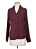 Express 100% Polyester Burgundy Long Sleeve Blouse Size XS - photo 1
