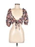 Forever 21 100% Rayon Pink 3/4 Sleeve Blouse Size M - photo 1