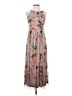 Candalite 100% Polyester Print Gray Casual Dress Size S (petite) - photo 1