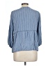 Fever 100% Rayon Blue 3/4 Sleeve Blouse Size L - photo 2