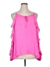 Jennifer Lopez 100% Polyester Pink Sleeveless Blouse Size XL - photo 1