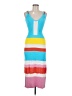 Solid & Striped Color Block Blue Casual Dress Size M - photo 1