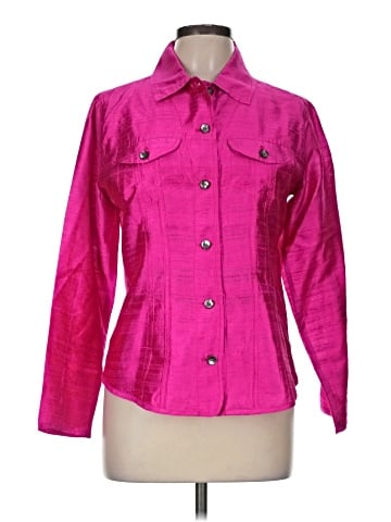 Chico's 3/4 Sleeve Silk Top (view 1)