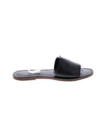 Madewell The Boardwalk Post Slide Sandal in Leather (view 1)