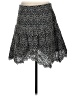 Express 100% Cotton Chevron-herringbone Black Casual Skirt Size S - photo 2