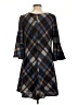 JH Plaid Brown Casual Dress Size L - photo 2