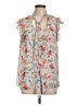 WAYF 100% Polyester Floral Ivory Sleeveless Blouse Size L - photo 1