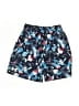 Under Armour 100% Polyester Print Blue Board Shorts Size 6 - photo 1
