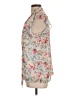WAYF 100% Polyester Floral Ivory Sleeveless Blouse Size L - photo 5