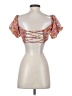 Wild Fable Orange Short Sleeve Blouse Size XS - photo 2