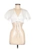 Zara Ivory Short Sleeve Top Size M - photo 1