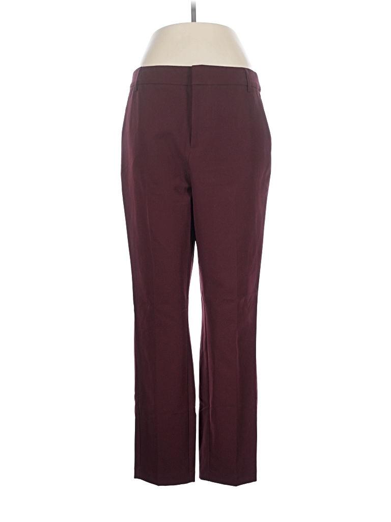 Pre-owned Nine West Dress Pants In Burgundy