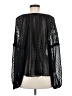 Express 100% Polyester Black Long Sleeve Blouse Size M - photo 2