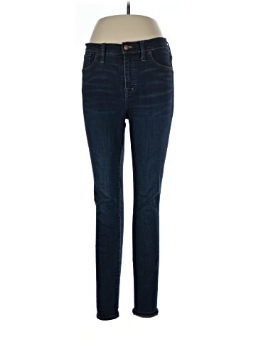 Madewell 9" Mid-Rise Skinny Jeans in Larkspur Wash: TENCEL&trade; Denim Edition (view 1)