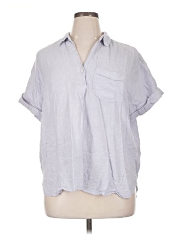 Madewell Linen-Blend Swenson Popover Shirt (view 1)